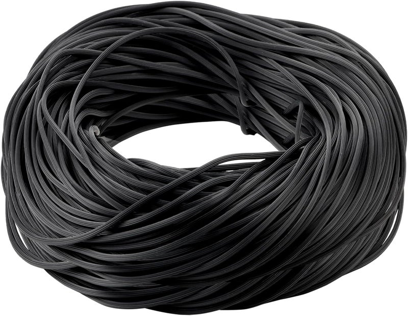 Ysglory Window Screen Spline 250ft Screen Door Retainer Spline Black Window Screen Rubber Cord Repair Spline for Replacing & Installing Door Window Screens (0.19 Inch) - Image 1